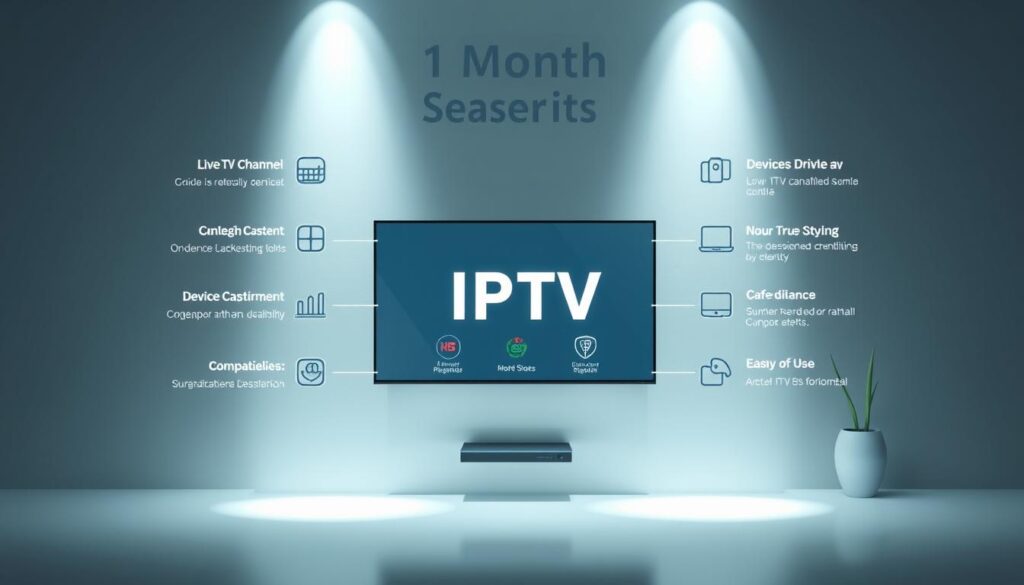 Fonctionnalités abonnement IPTV 1 mois