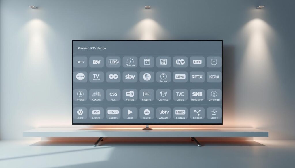 Interface de la meilleure iptv
